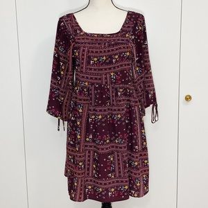 Chelsea & Violet Boho Purple Floral Dress